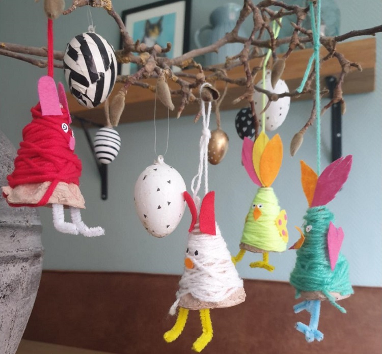 Zelf paashangers maken voor de paastakken