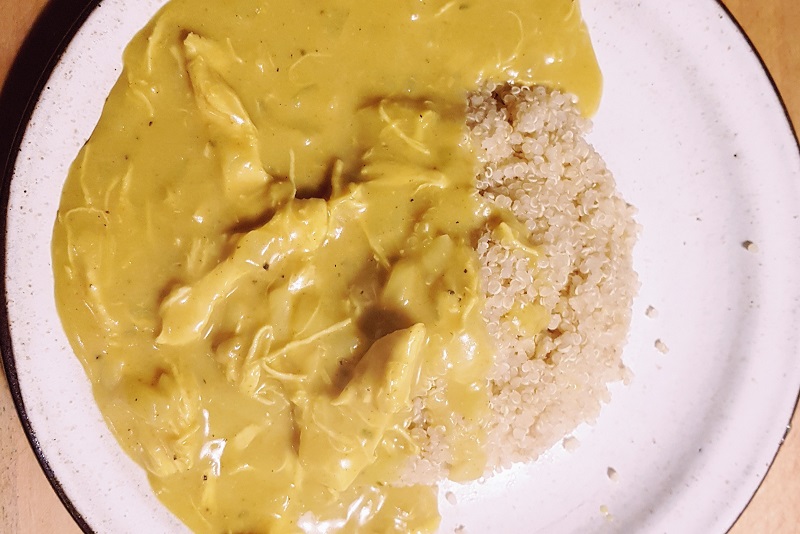 glutenvrije kerriesaus met kip